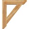 Ekena Millwork Traditional Slat Rough Sawn Bracket w/ Offset Brace, Western Red Cedar, 8"W x 34"D x 40"H BKT0806X34X40TRA06RWR - alternate 4